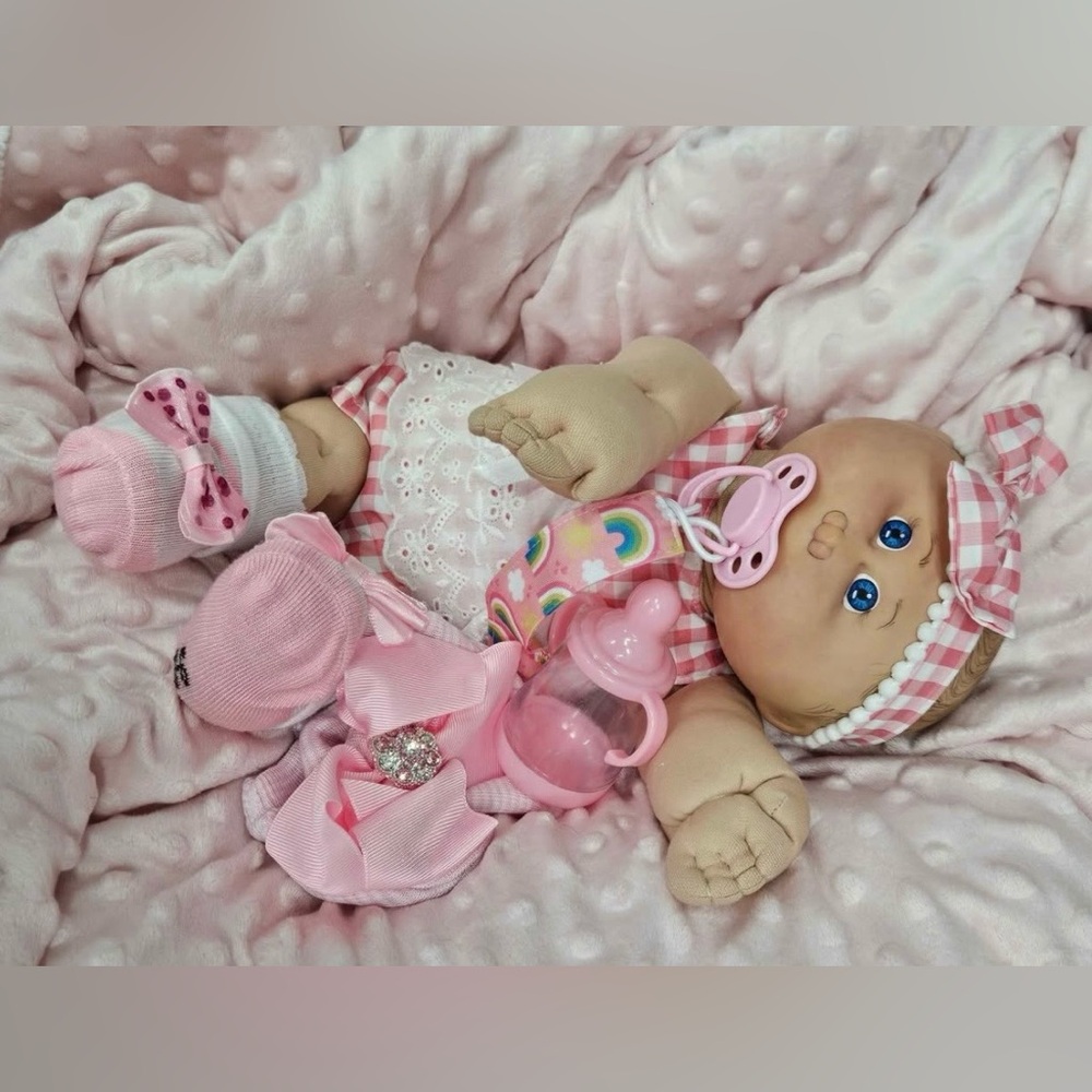 Reborn Cabbage Patch kids Baby Doll with Accessories